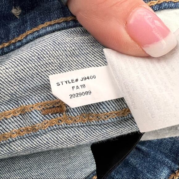 Madewell 10 inch high-skinny jeans with distressed knee Size 25 - Picture 5 of 6